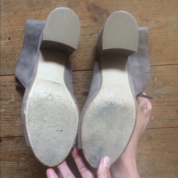 Coconuts tan zipped sling back open toe bootie 8.5 - Picture 5 of 7